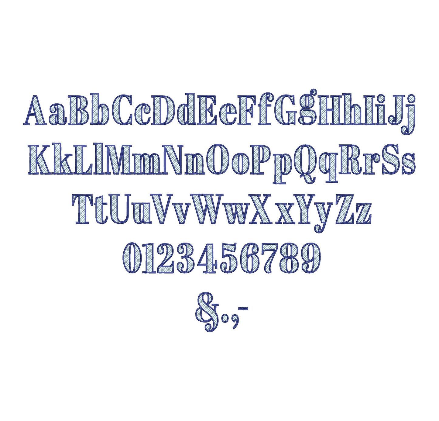 Elegant Font Noel check and outline Block Font Applique Alphabet Monogram machine embroidery designs big sizes 2.9 up to 5.2 inch, BX