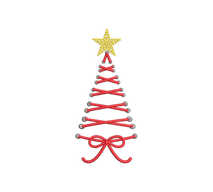 Christmas Lace split side seam cutout girly side bow machine embroidery designs kids girls t-shirt sweatshirt embroidery multiple sizes