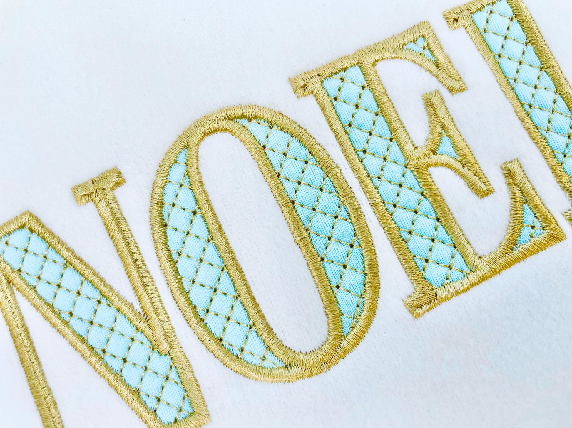 Elegant Font Noel check and outline Block Font Applique Alphabet Monogram machine embroidery designs big sizes 2.9 up to 5.2 inch, BX