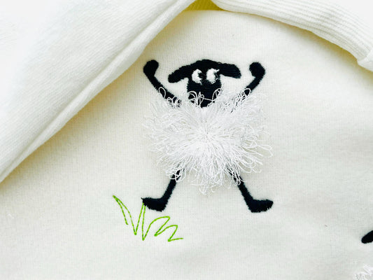 Little Fluffy Sheep Fringed Fur Lamb SET of 3 Single Sheep Machine Embroidery Designs Small Sizes 2, 3 and 3.5 Inch Awesome Kids Design - Etsy