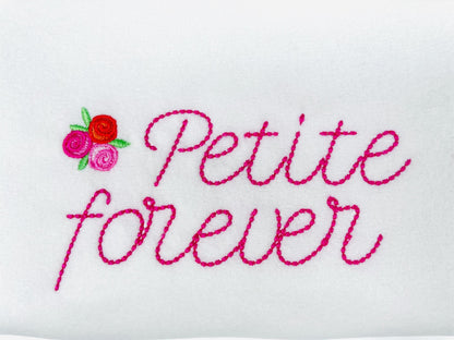 Hand stitch effect Font Petite machine embroidery designs script handwritten Alphabet Monogram kids name Font sizes 0.8 up to 2.3 inch BX