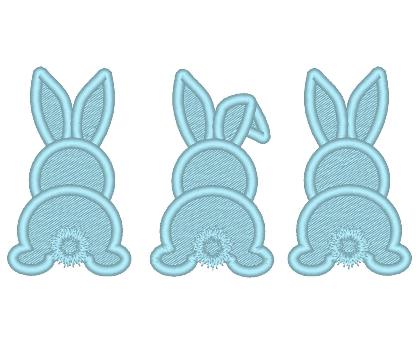 Easter Bunny Trio 3 in a row - image 1