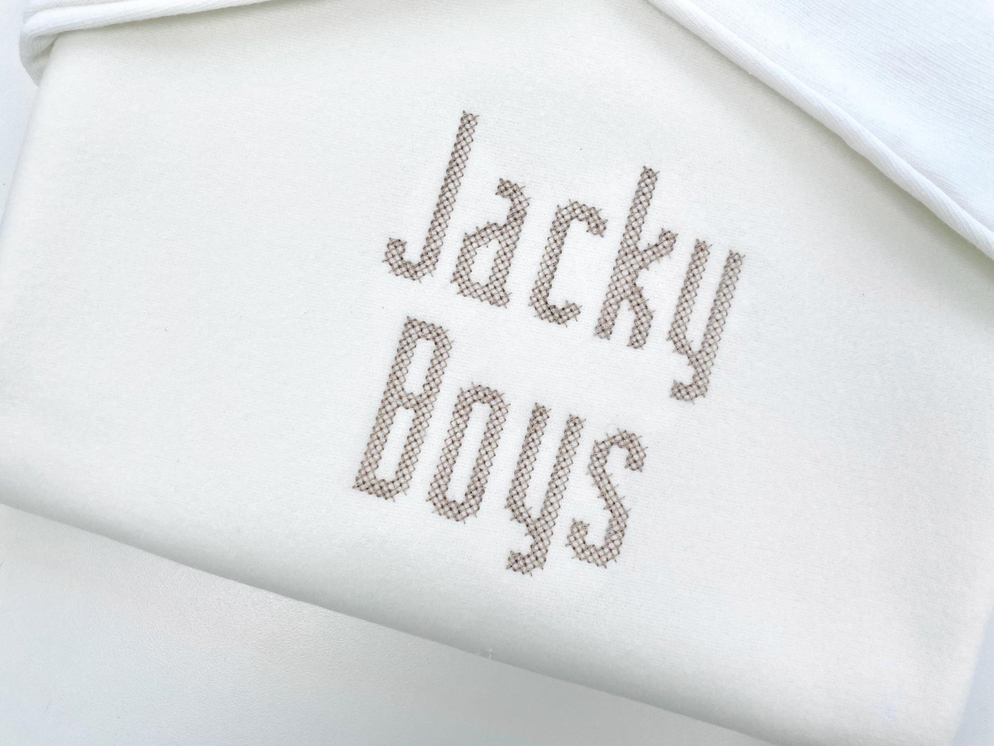 Cross Stitch Narrow Font machine embroidery designs Alphabet Monogram letters numbers punctuation Block style Font sizes 1.6 up to 2.4 inch