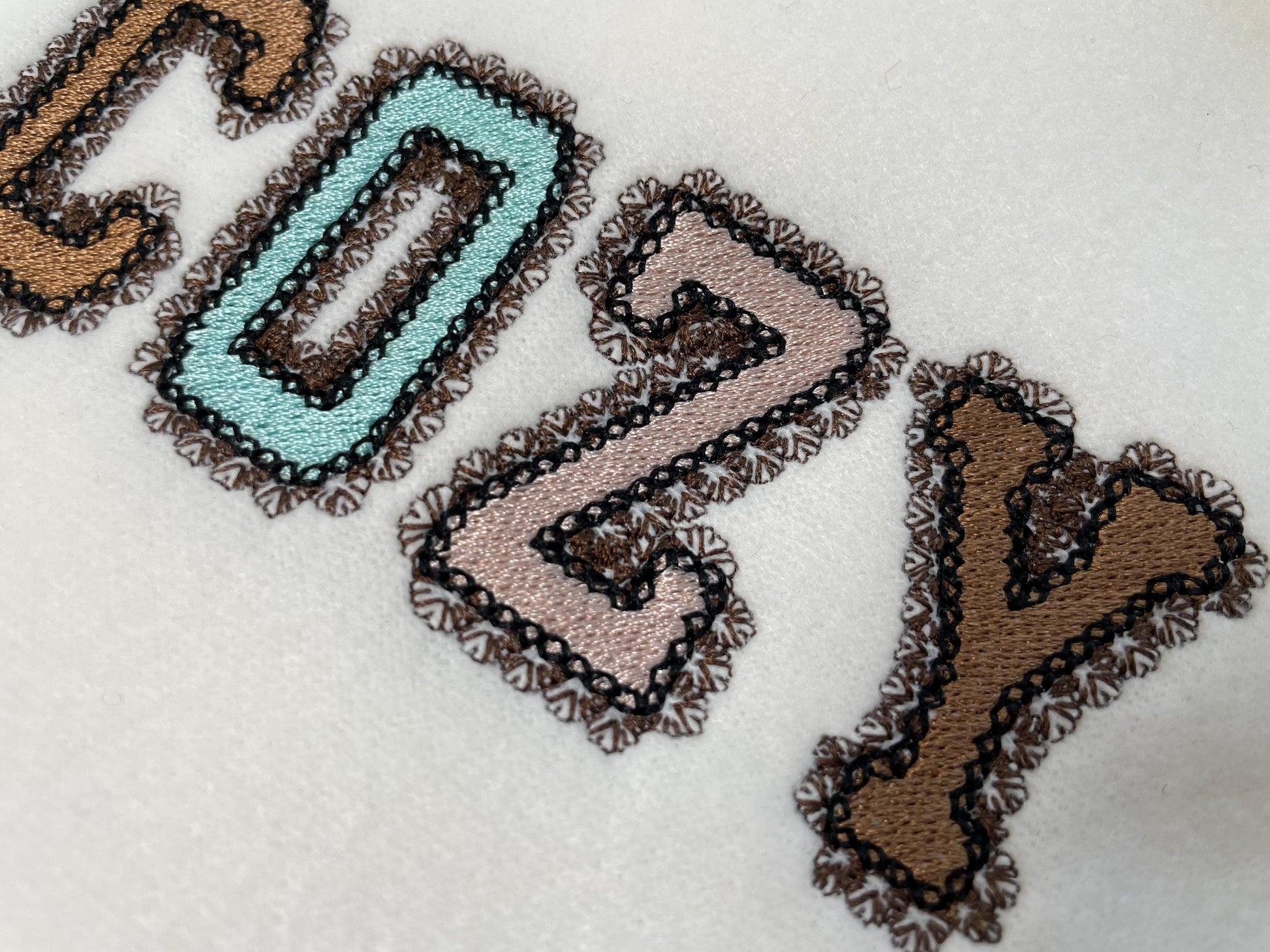 Lace Edge FONT Cozy fill stitch lace effect and outline Girly Alphabet Monogram machine embroidery designs mini sizes 1.4 up to 3.2 inch