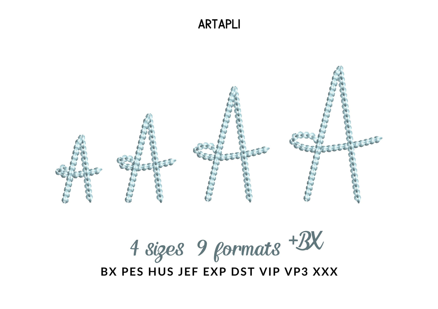 New 2025 MINI Extra Bold Tiny Chain FONT machine embroidery designs mini small sizes 1.1 up to 2.3 in kids baby handwritten script alphabet