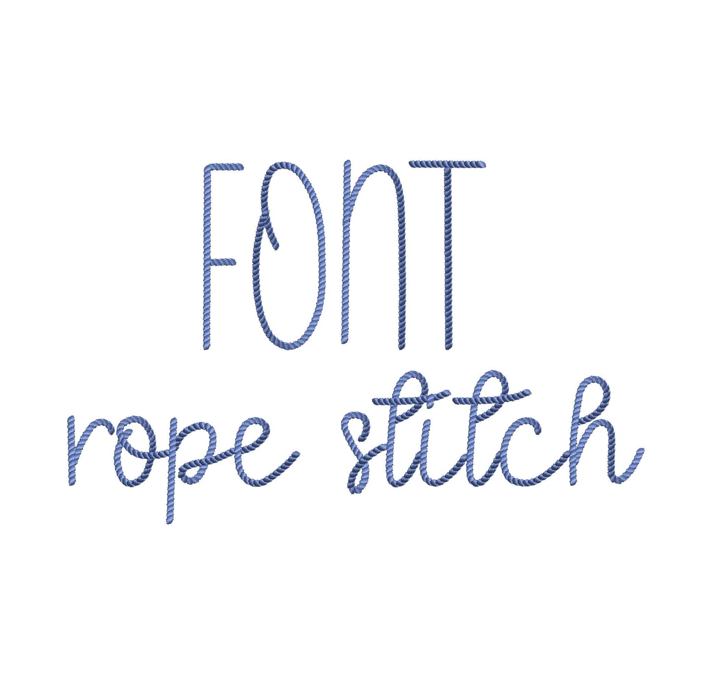 Mini Rope Stitch Font