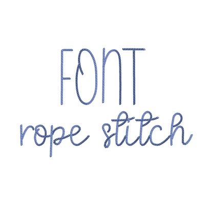 Mini Rope Stitch Font