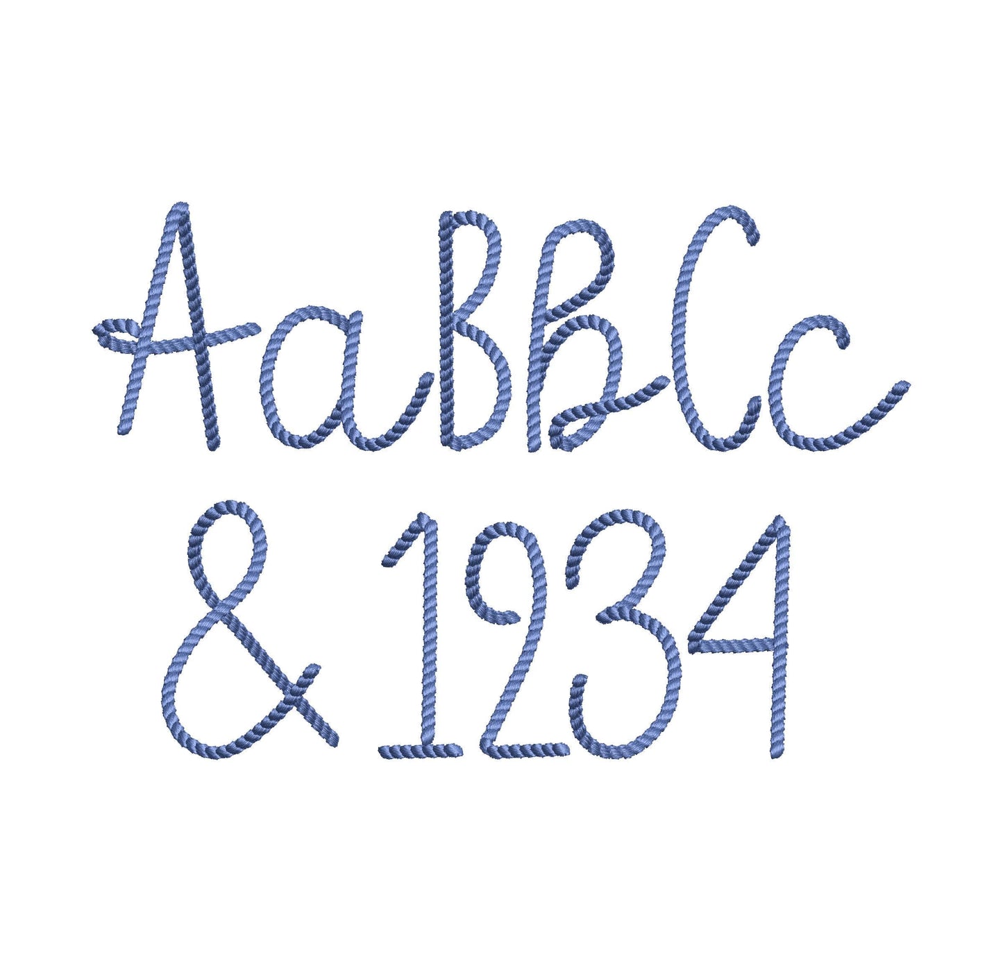 Mini Rope Stitch Font