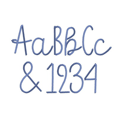 Mini Rope Stitch Font