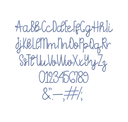 Mini Rope Stitch Font