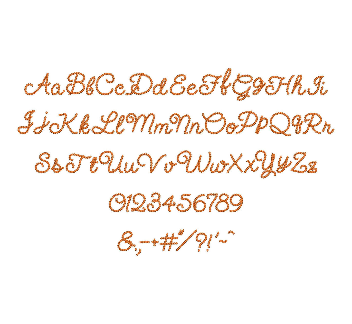 Extra Bold Mini Chain Font Delicate