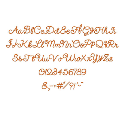 Extra Bold Mini Chain Font Delicate