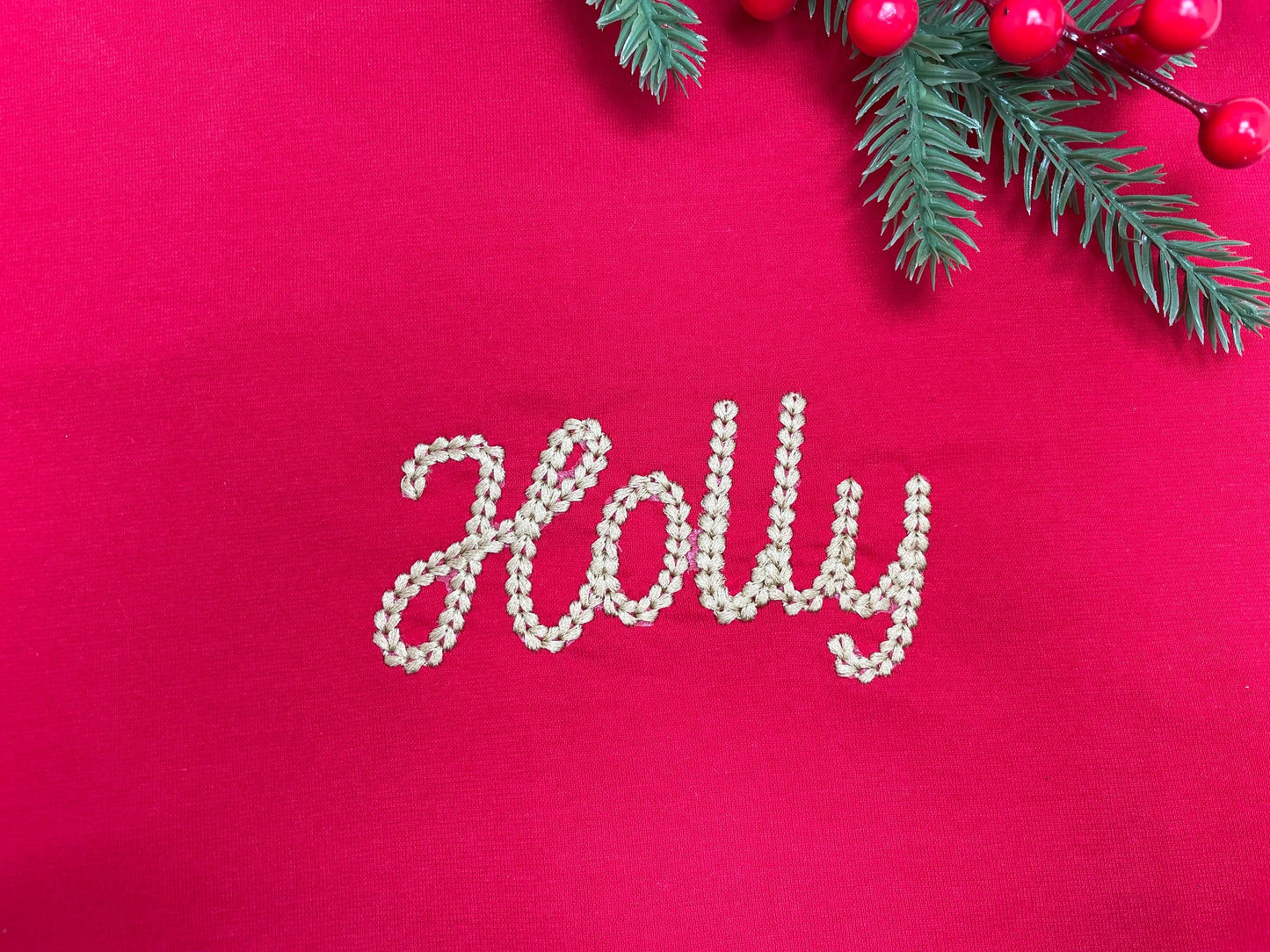 Extra Bold Chain stitch FONT Petit handwritten script alphabet monogram machine embroidery designs knit sweater effect