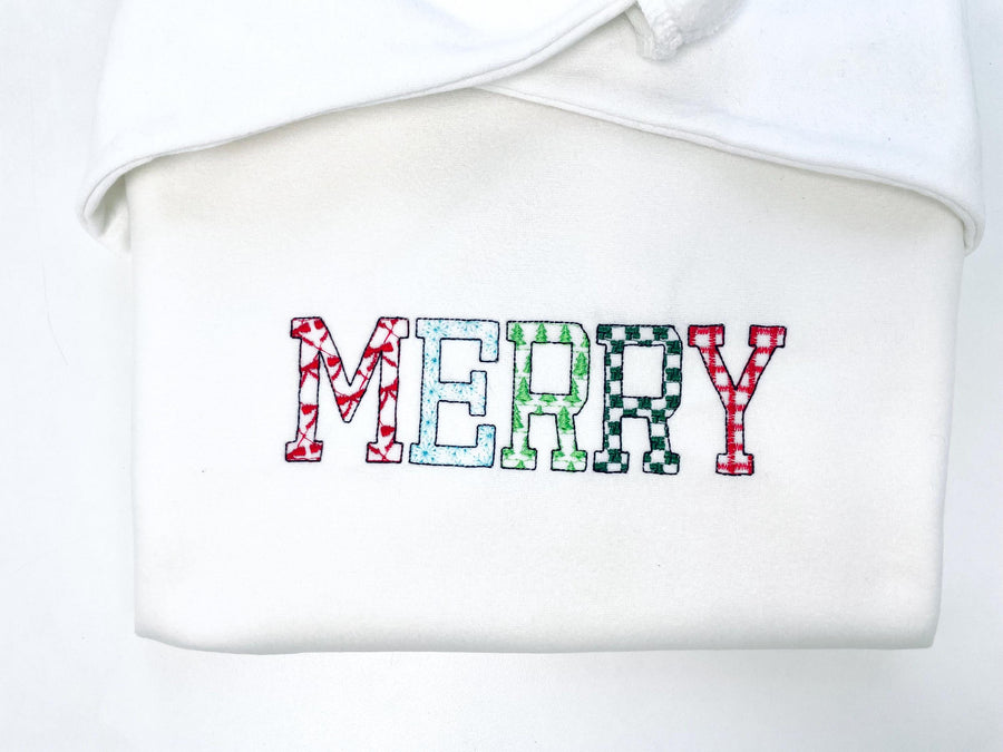 Christmas SET of 5 Patterned Fonts Bow Checks Ricrac Knit Trees Monogram Alphabet machine embroidery designs many sizes combine and merge