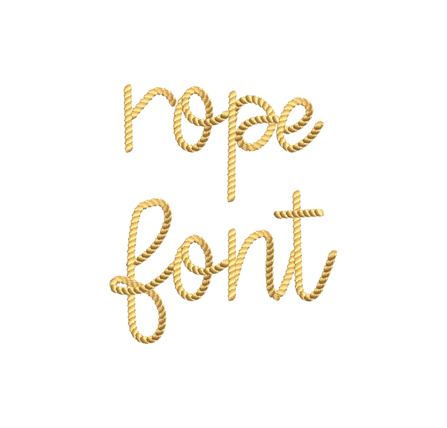 Mini Thin Rope stitch FONT Cowboy lasso textured Alphabet Monogram Machine Embroidery Designs handwritten script