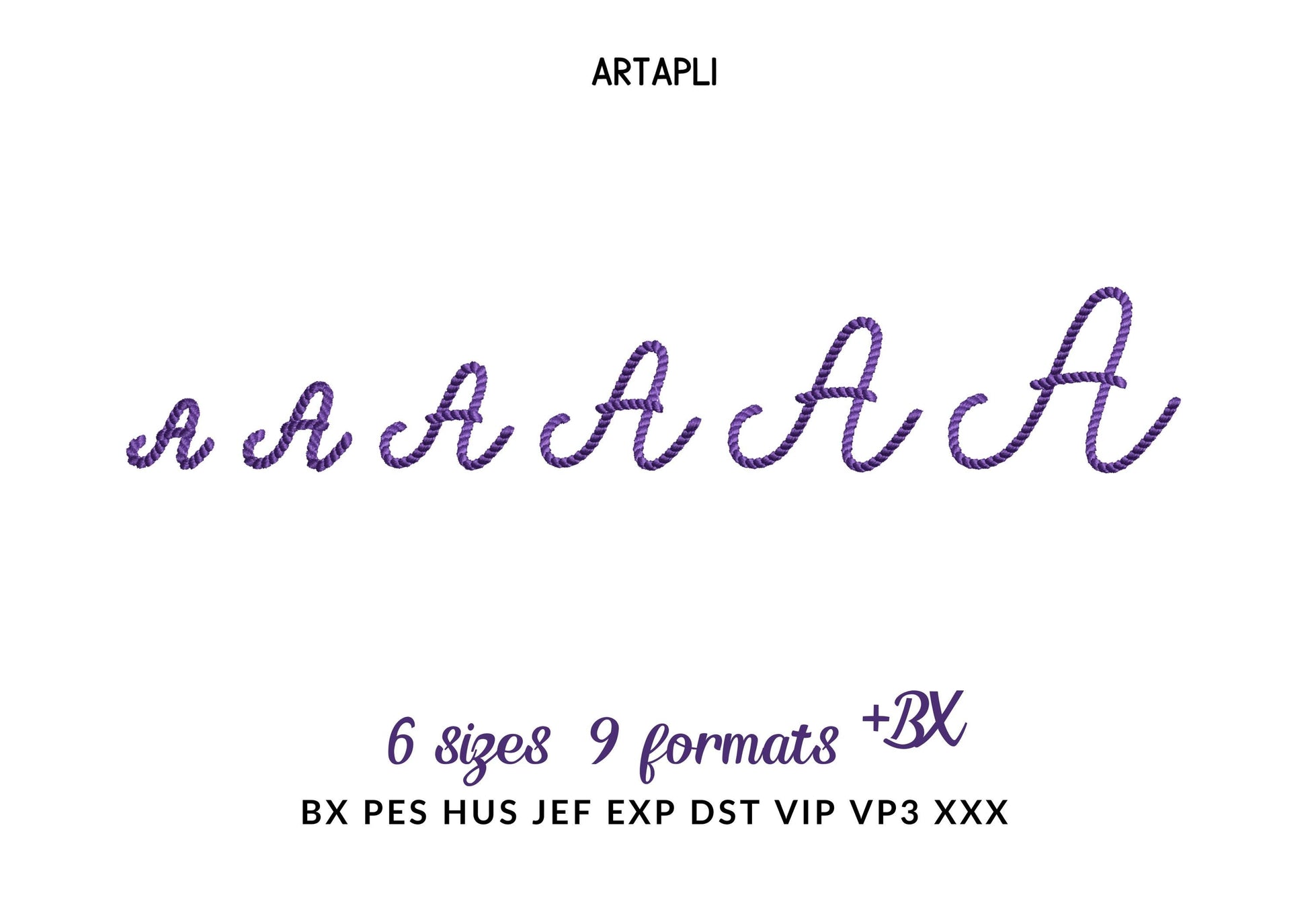 Mini Rope stitch FONT Penny Cowboy Cowgirl textured Alphabet Monogram Machine Embroidery Designs handwritten letters