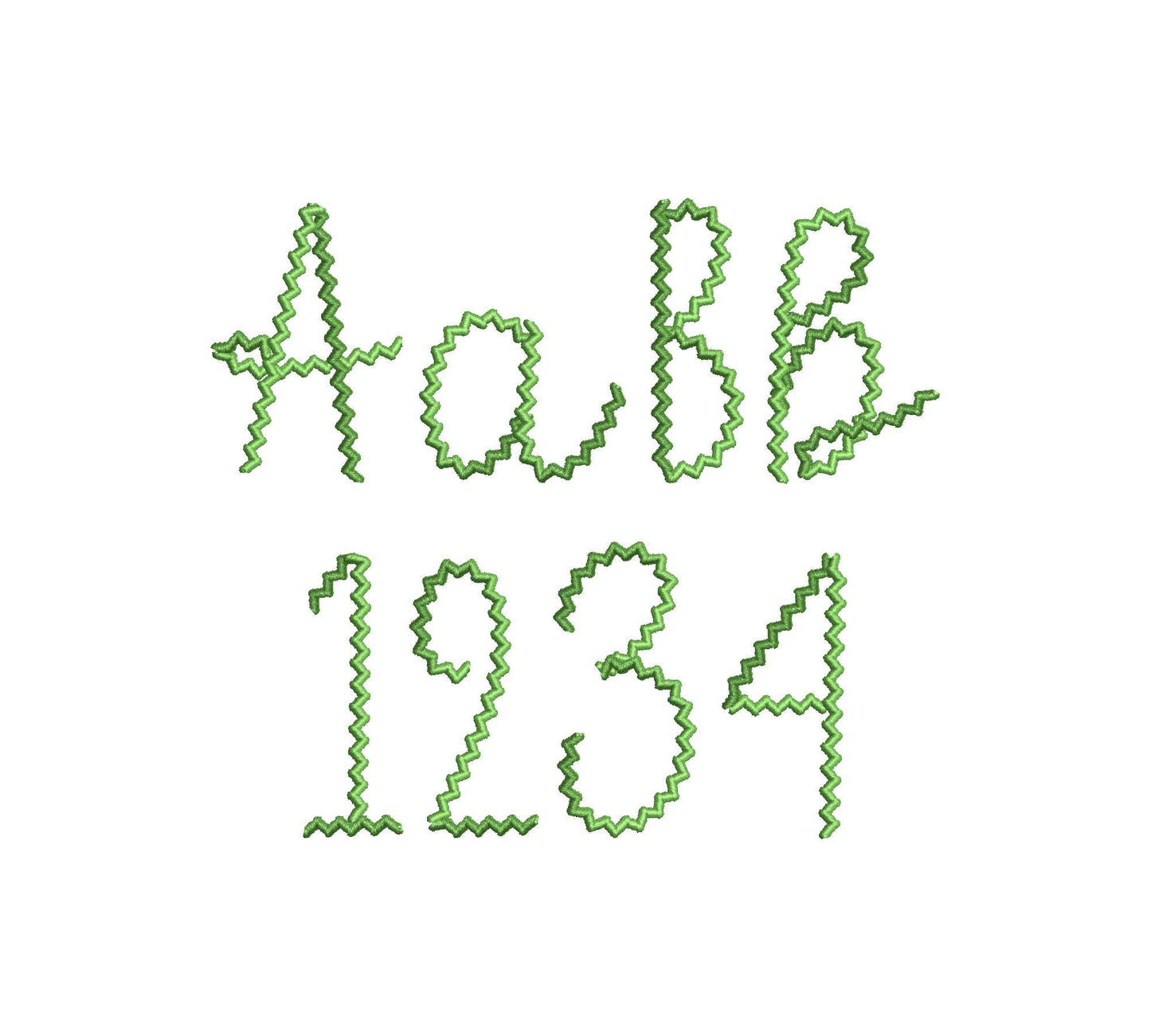 Whimsical RicRac Handwritten Font machine embroidery designs Monogram Alphabet