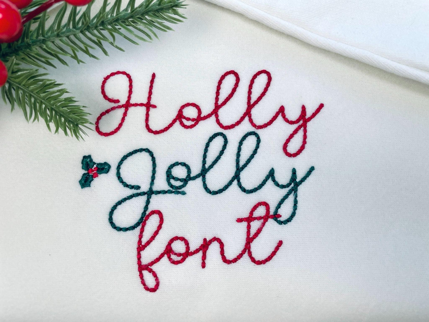 Hand stitch effect FONT ButterScript machine embroidery designs assorted sizes handwritten script alphabet Monogram kids seed stitch and BX