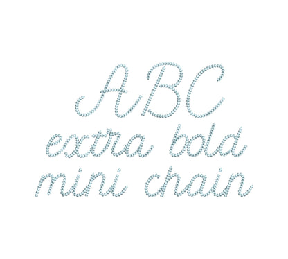 Extra Bold Mini Chain Font Petit