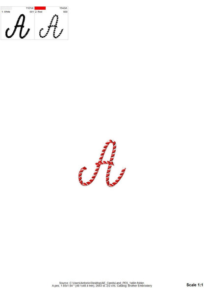 Christmas Font Candy Cane Land