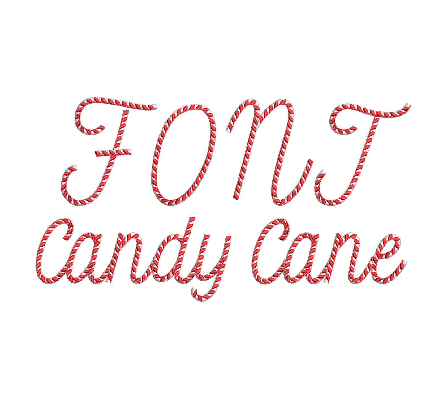 Christmas Font Candy Cane Land