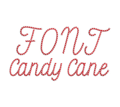 Christmas Font Candy Cane Land