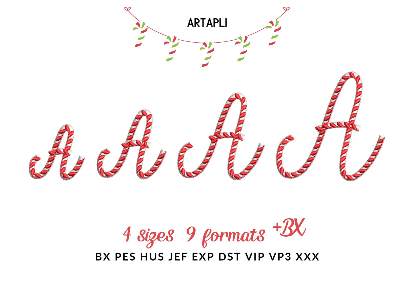 Christmas Font Candy Cane Land