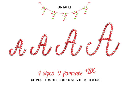 Christmas Font Candy Cane Land