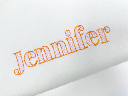 Elegant Font Kate check and outline Block style Font Alphabet Monogram machine embroidery designs many small sizes 0.9 up to 3.5 inch, BX