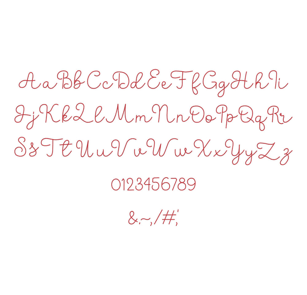 Hand stitch effect Font ButterScript – Instant Download | Artapli