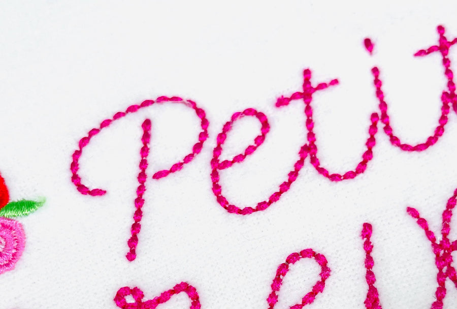 Hand stitch effect Font Petite machine embroidery designs script handwritten Alphabet Monogram kids name Font sizes 0.8 up to 2.3 inch BX