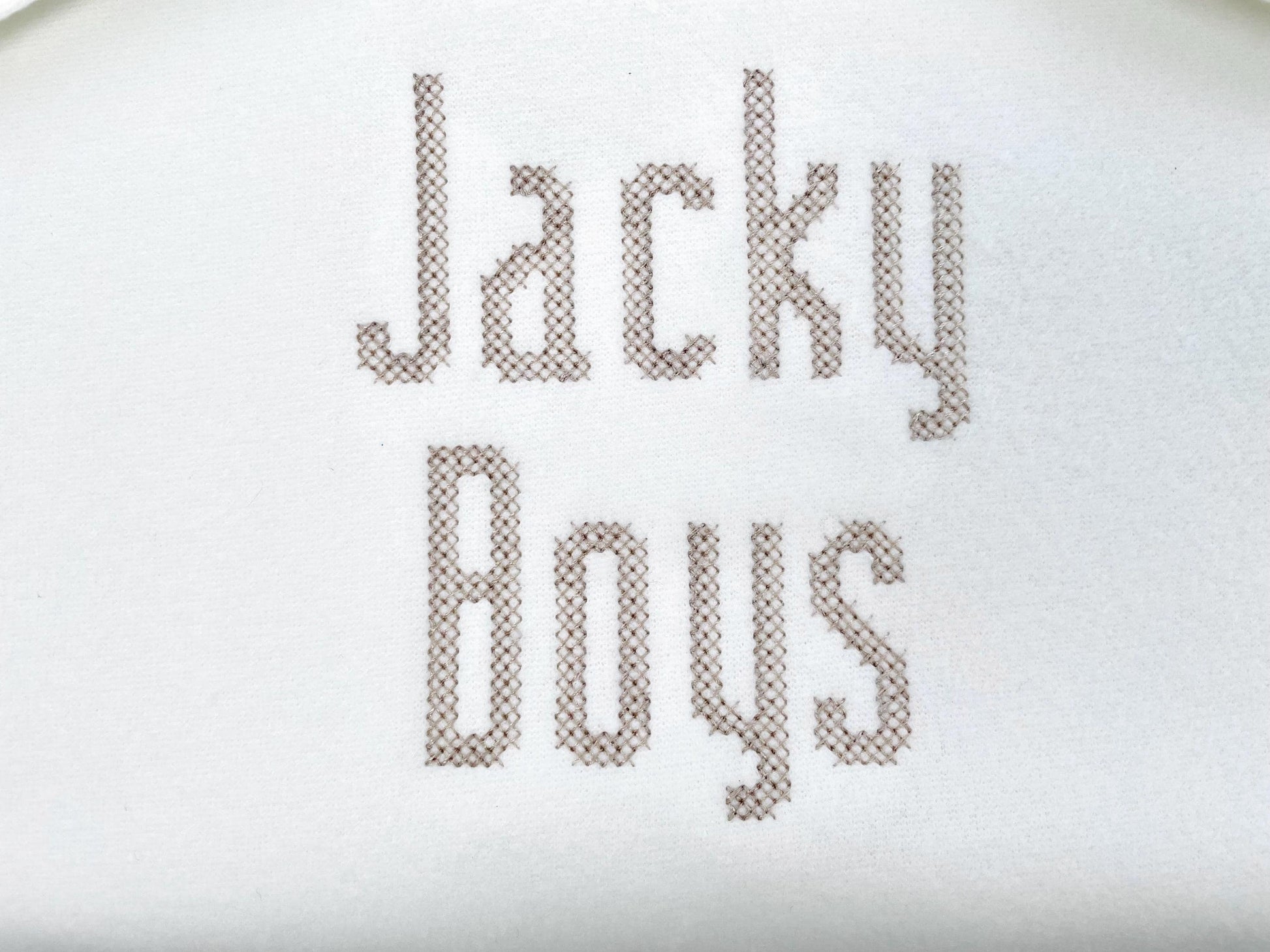 Cross Stitch Narrow Font machine embroidery designs Alphabet Monogram letters numbers punctuation Block style Font sizes 1.6 up to 2.4 inch