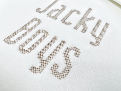 Cross Stitch Narrow Font machine embroidery designs Alphabet Monogram letters numbers punctuation Block style Font sizes 1.6 up to 2.4 inch