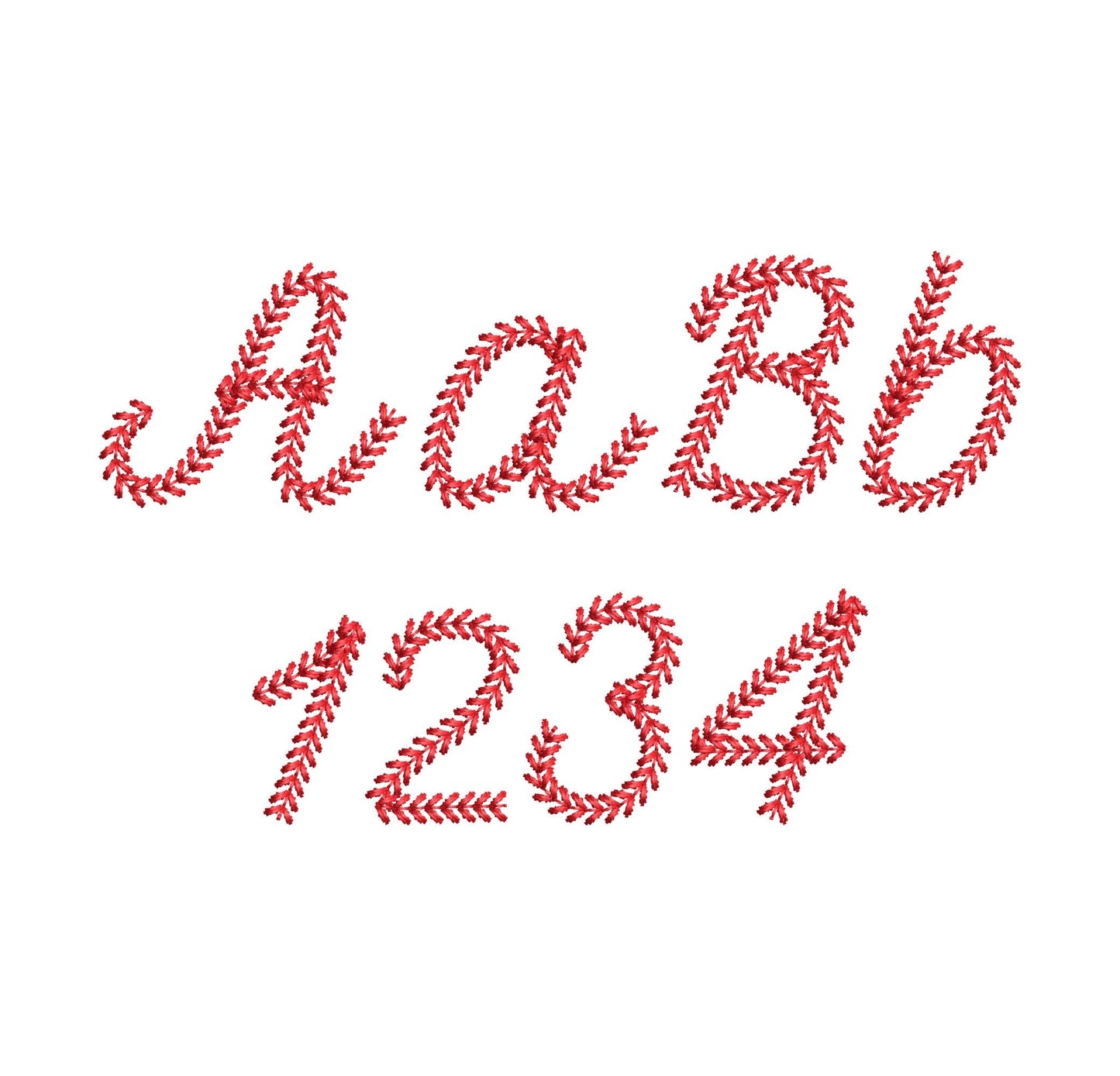 Pepper Baseball FONT sports baseball stitch handwritten script Alphabet Monogram softball machine embroidery designs sizes 1.1 up to 1.6 in