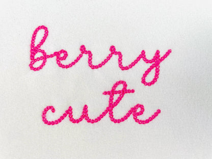 Extra Bold Tiny Chain FONT Bubbly machine embroidery designs mini sizes for kids baby names handwritten script alphabet