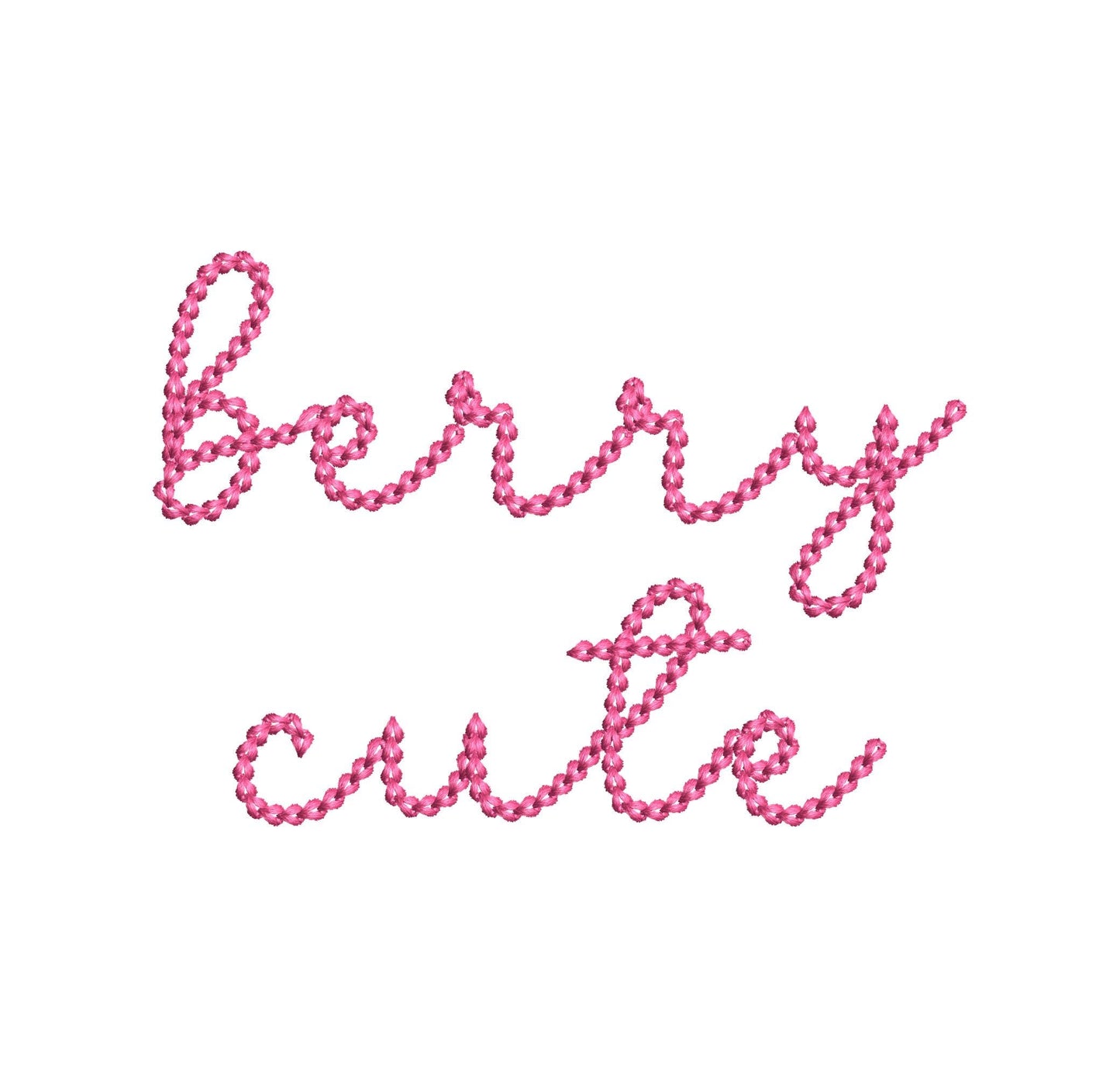 Extra Bold Tiny Chain FONT Bubbly machine embroidery designs mini sizes for kids baby names handwritten script alphabet