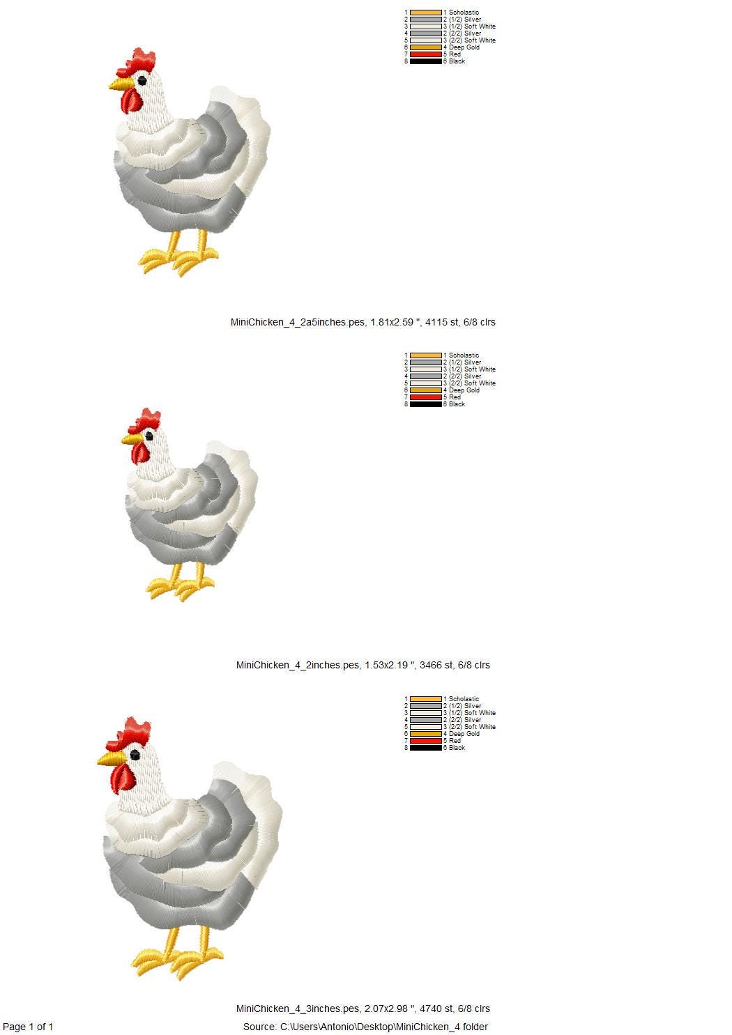 Mini Chicken Fringed Fluffy Chenille Farm Bird Machine Embroidery Designs Fringe Fur Chickens Design