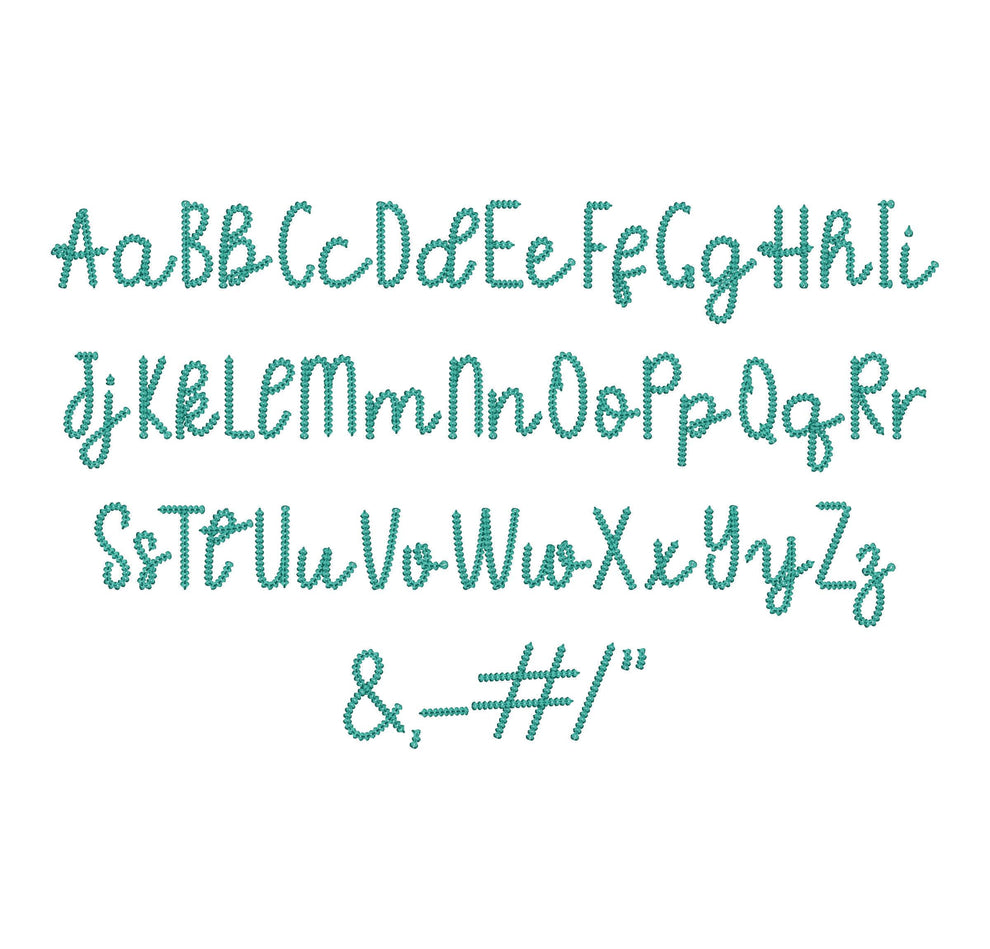 Extra Bold Chain Stitch Font Whisker – Artapli designs