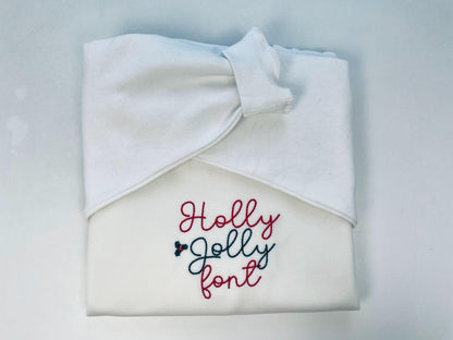 Hand stitch effect FONT ButterScript machine embroidery designs assorted sizes handwritten script alphabet Monogram kids seed stitch and BX