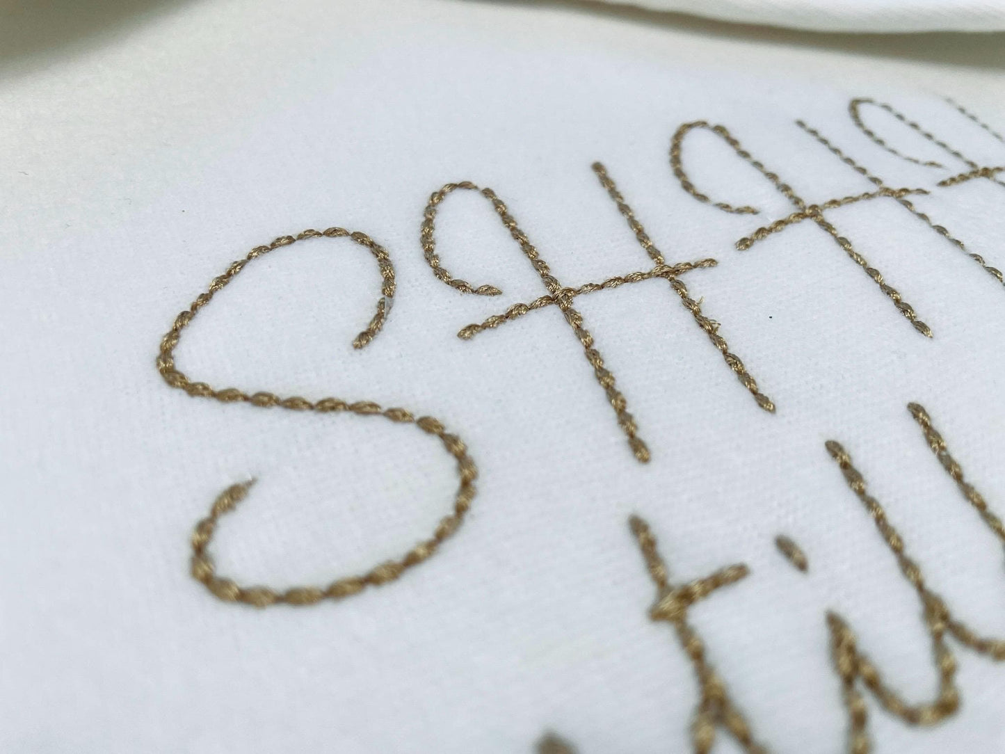 Hand stitch effect Font Willow machine embroidery designs script handwritten Alphabet Monogram kids name Font BX