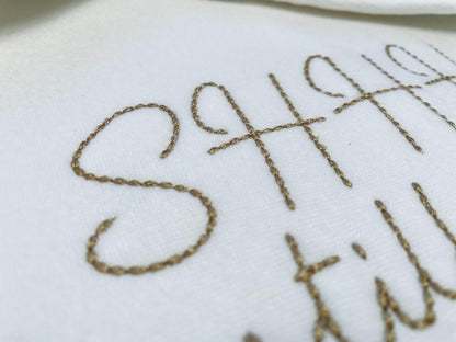 Hand stitch effect Font Willow machine embroidery designs script handwritten Alphabet Monogram kids name Font BX