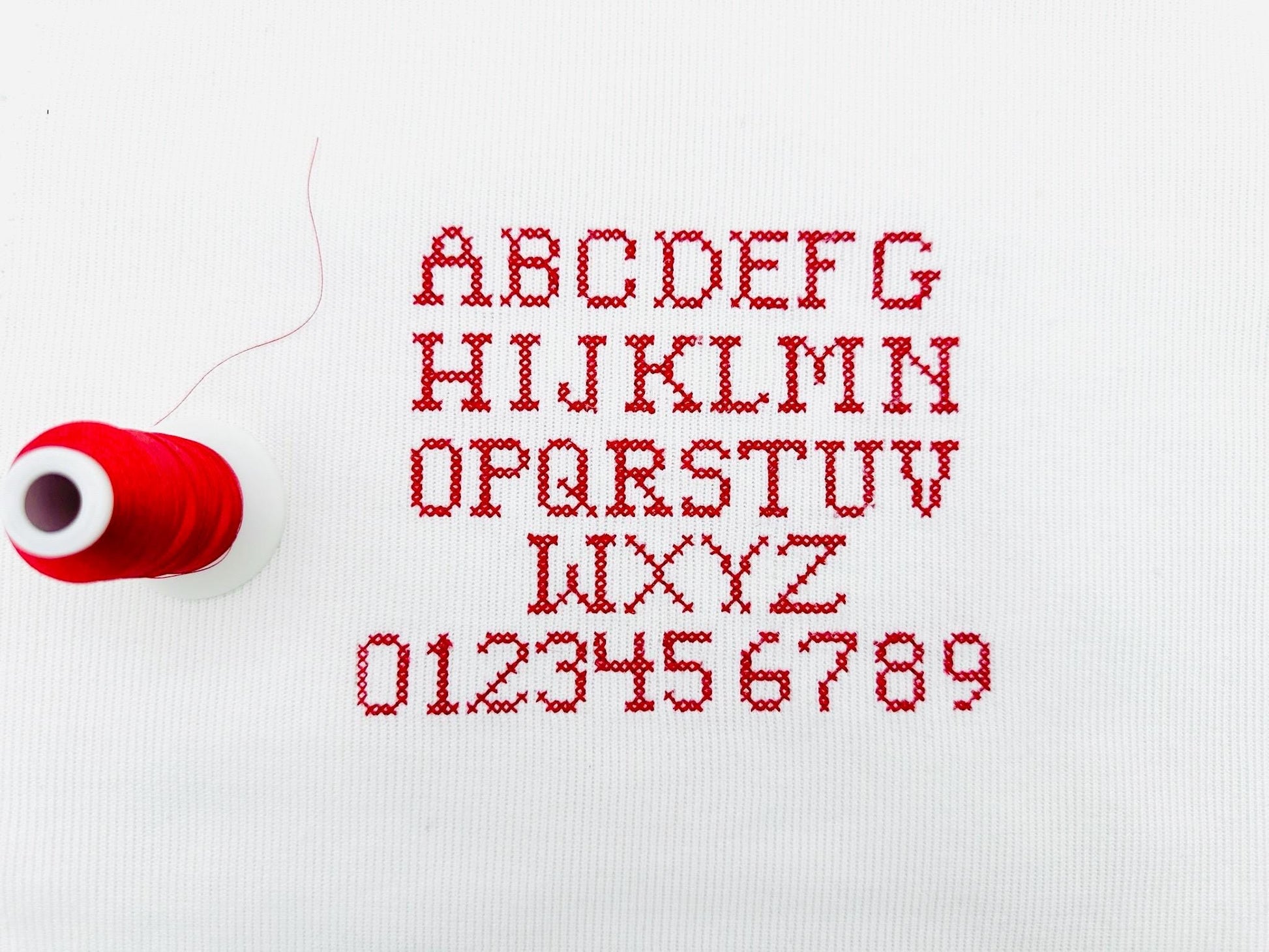 Cross Stitch FONT Cottage Cross machine embroidery designs Alphabet Monogram