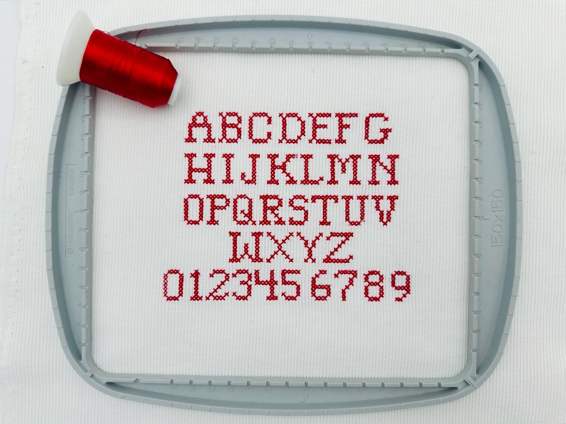 Cross Stitch FONT Cottage Cross machine embroidery designs Alphabet Monogram
