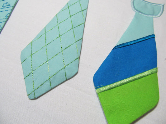 Boys Necktie Applique Set of 4 – Instant Download | Artapli