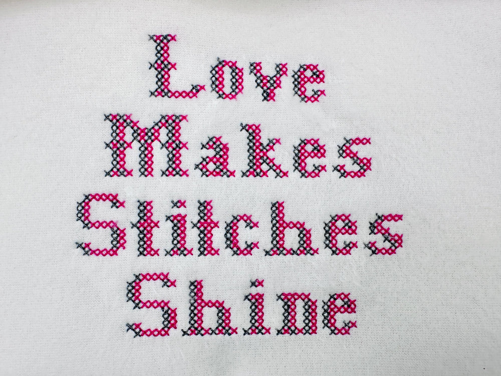 Cross Stitch Shadow Font – Instant Download | Artapli