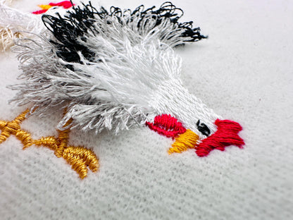 Mini Chicken Fringed Fluffy Chenille Farm Bird Machine Embroidery Designs Fringe Fur Chickens Design Mini Sizes 2 and 3 Inch Cute Add-on 1 - Etsy