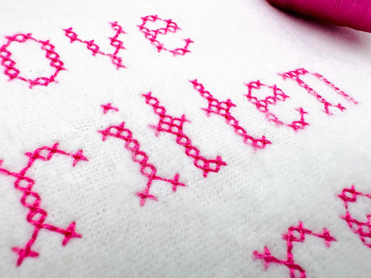 Cross Stitch FONT Cristella machine embroidery designs Alphabet Monogram letters numbers classy Block Font mini sizes 0.7 up to 1.4 inch