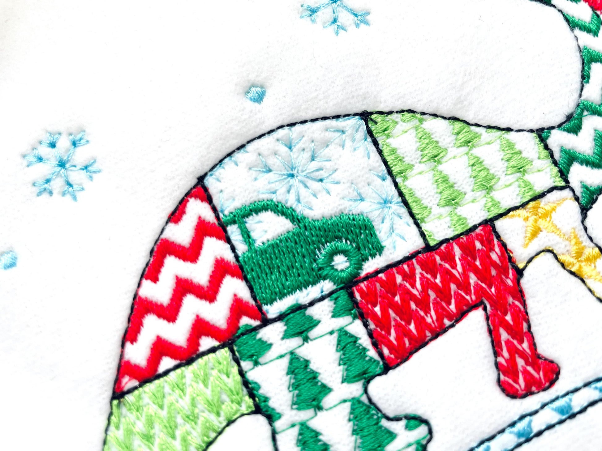 Christmas Apatosaurus Kiwi Jurassic Dinosaur Patchwork patterned silhouette outline kids machine embroidery designs