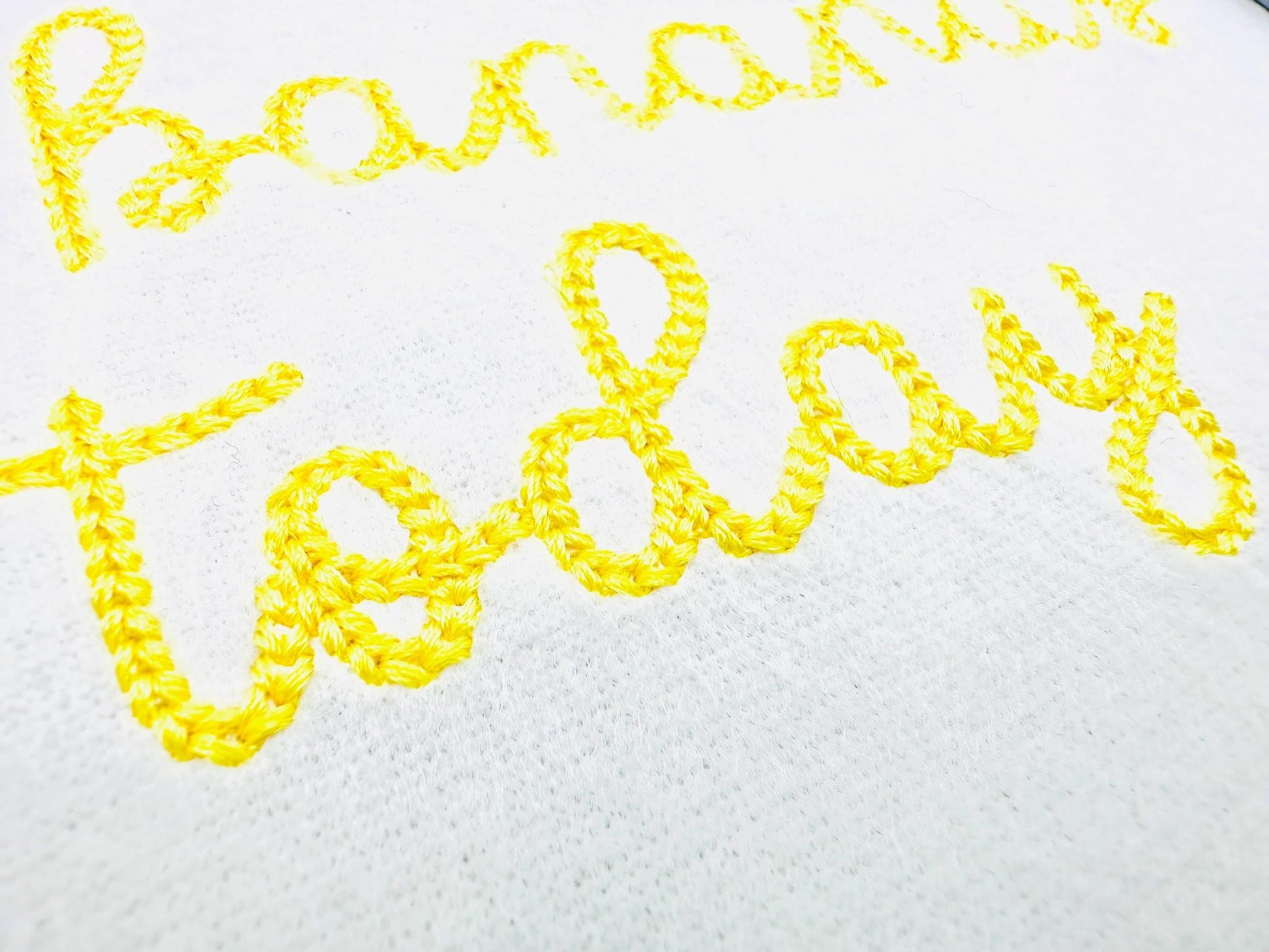 Tiny mini Chain FONT Monkey machine embroidery designs kids baby name handwritten script alphabet