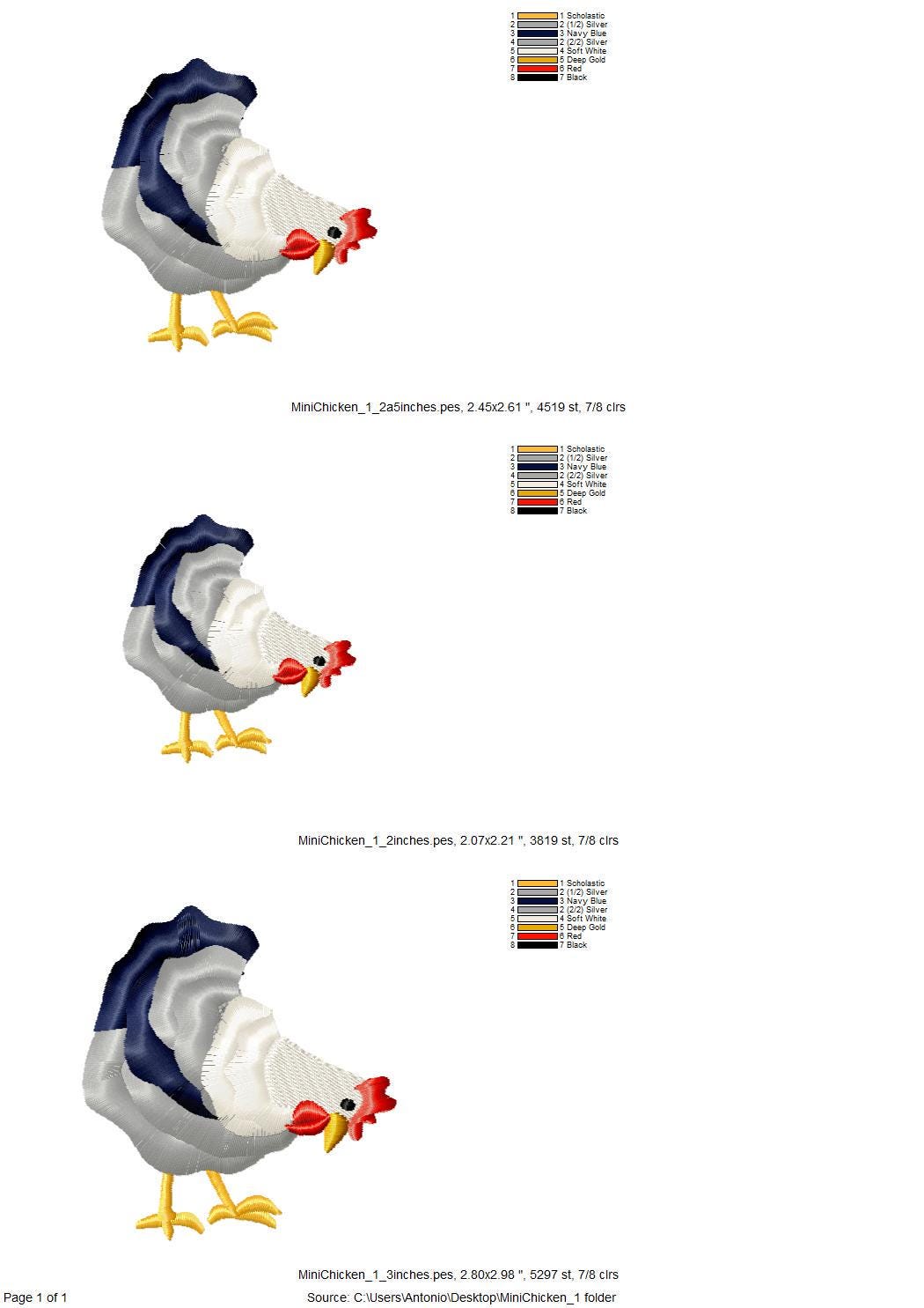 Mini Chicken Fringed Fluffy Chenille Farm Bird Machine Embroidery Designs Fringe Fur Chickens Design Mini Sizes 2 and 3 Inch Cute Add-on 1 - Etsy